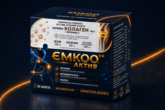 EMKOO AKTIVE — Комплексна подкрепа за стави, хрущяли, кости и мускули | 11 активни съставки